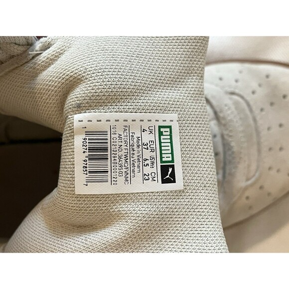 Puma Suede Old Skool 80’s High tops, Women Size‎ 6.5 Beige w/ Gold Puma - Picture 3 of 12